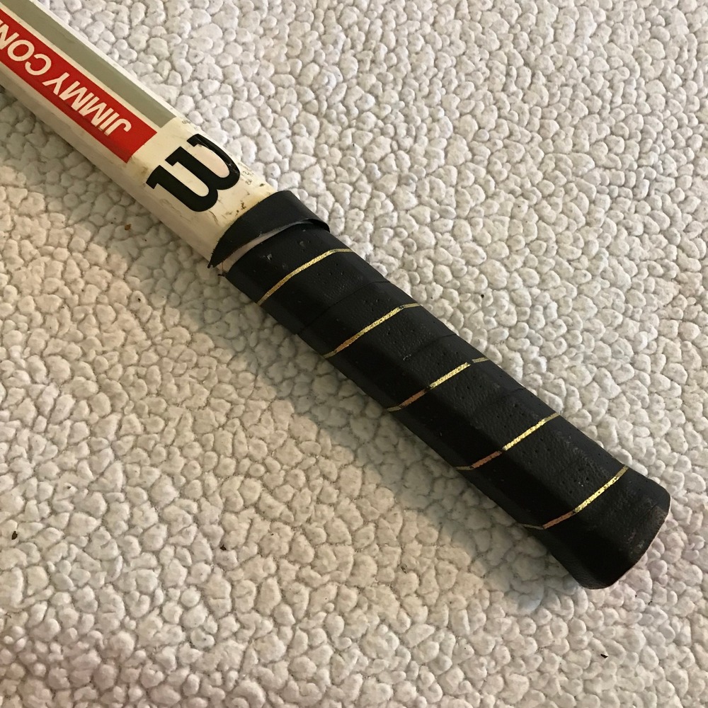 Vintage Wilson Jimmy Connors Sentry Wood Tennis Racquet with T3000 Cover 4 3/8 - Picture 3 of 12